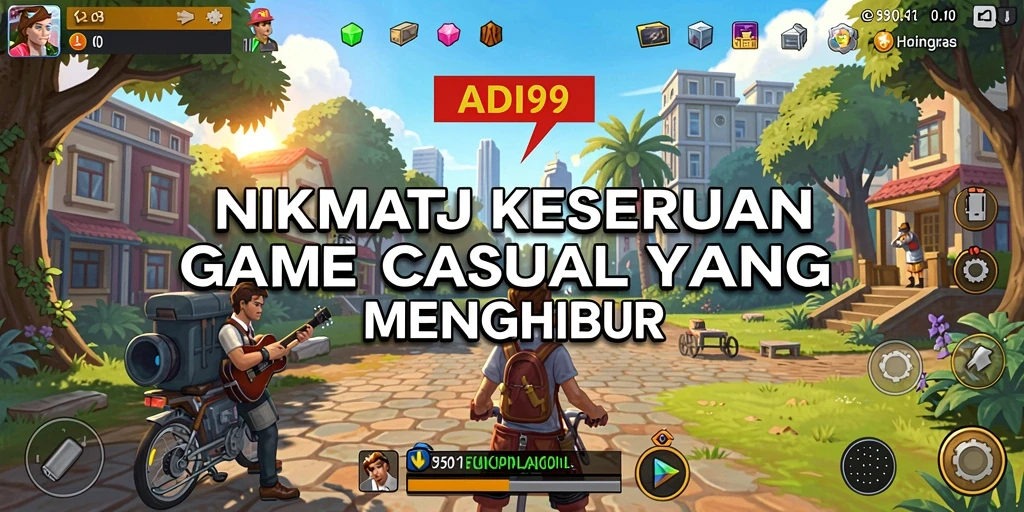 Tampilan gameplay seru dan berwarna dari ADI99.