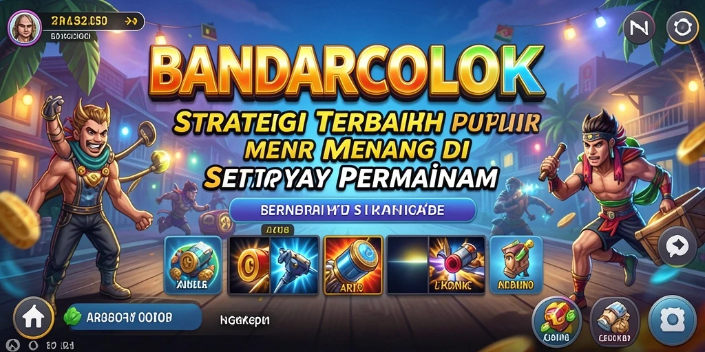 Screenshot BANDARCOLOK menampilkan strategi gameplay yang menantang dan mendalam.