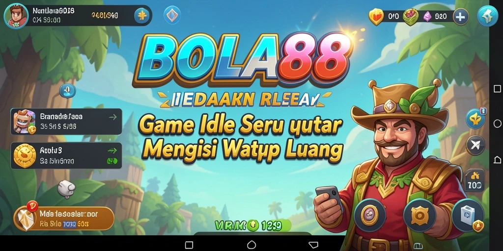 Screenshot gameplay BOLA88 menampilkan manajemen tim yang dinamis.