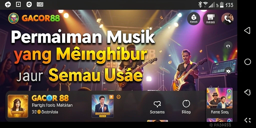 Screenshot GACOR88 menampilkan gameplay musik yang seru dan interaktif.