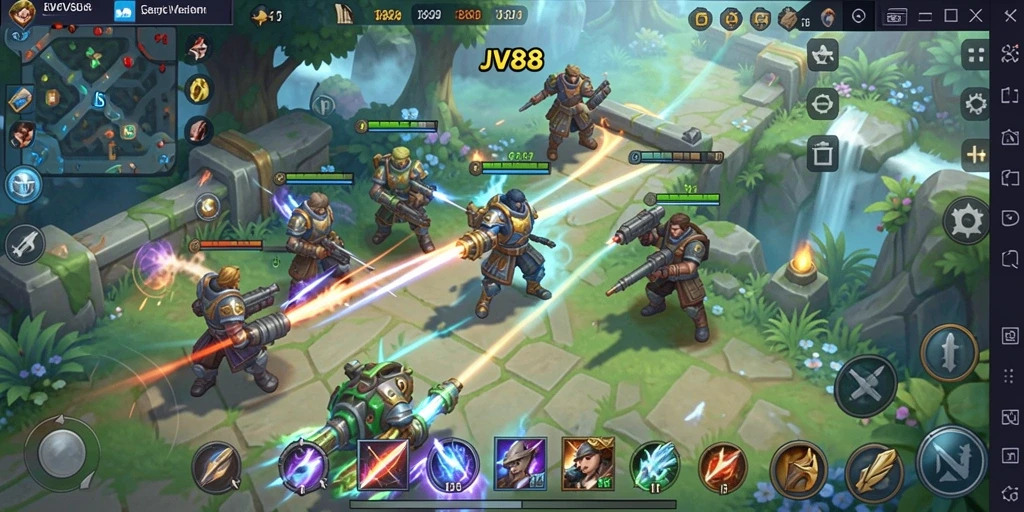 Tampilan gameplay JV88 yang seru dan penuh strategi.