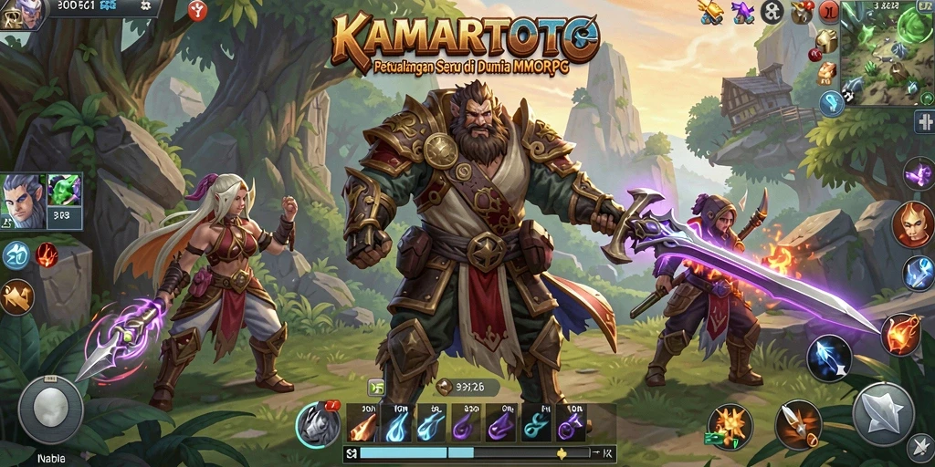 Tampilan gameplay KAMARTOTO yang mengesankan dalam dunia MMORPG.