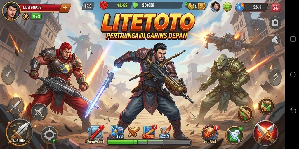 Tampilan gameplay LITETOTO yang seru dan mendebarkan.
