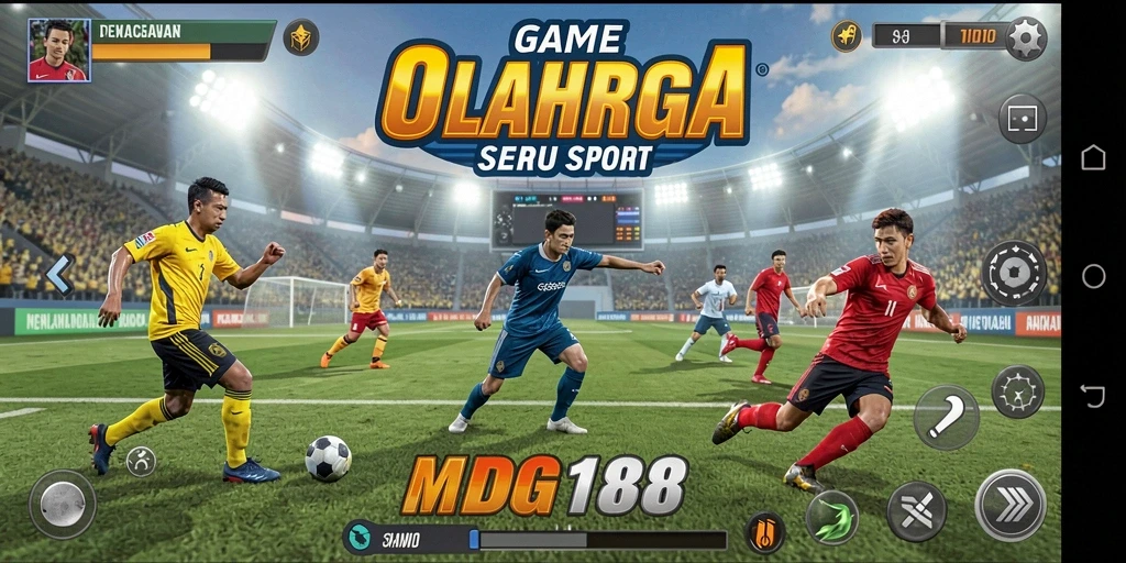 Screenshot gameplay MDG188 dengan aksi seru olahraga.