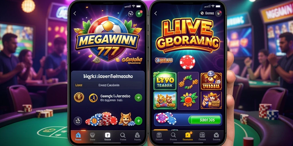 Screenshot gameplay Live Casino MEGAWIN777 yang mendebarkan.