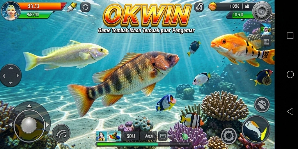 Gameplay seru menembak ikan dengan grafis menarik di OKWIN.