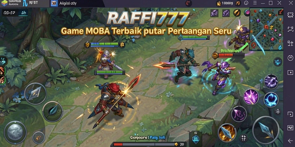 Tampilan gameplay seru dan mendebarkan dari RAFFI777.