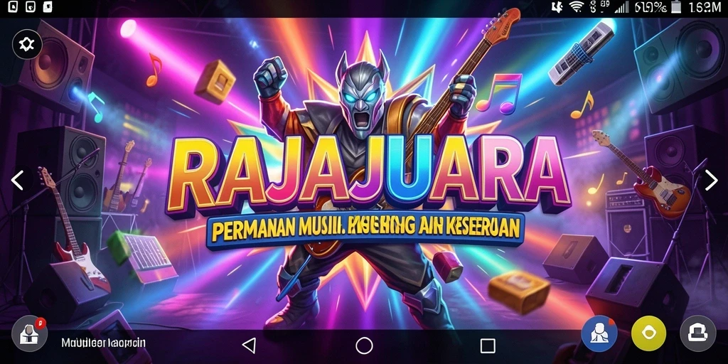 Tampilan gameplay RAJAJUARA dengan fitur seru dan interaktif.