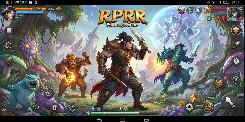 Gameplay mendebarkan dalam RPRR yang menggambarkan aksi epik.
