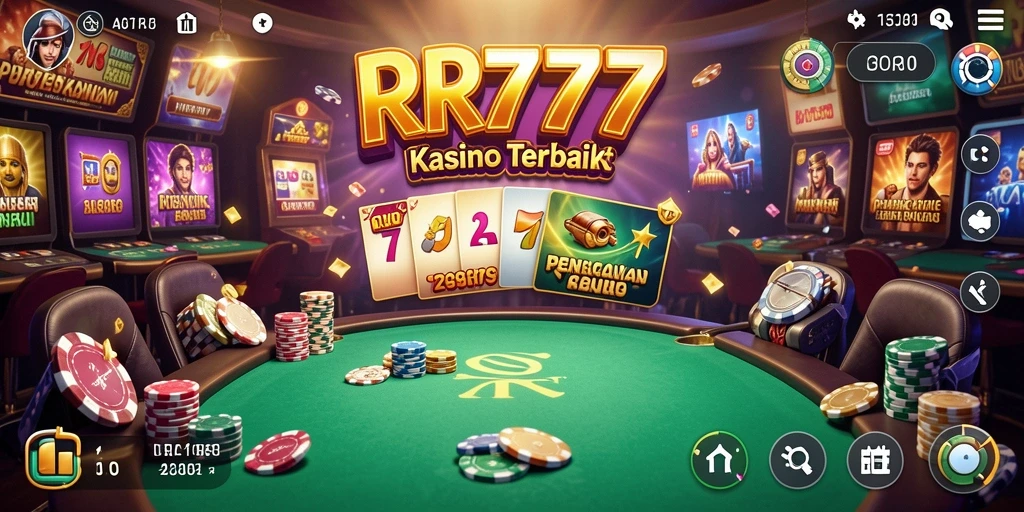 Tampilan gameplay mendebarkan dengan grafis menawan dari RR777.