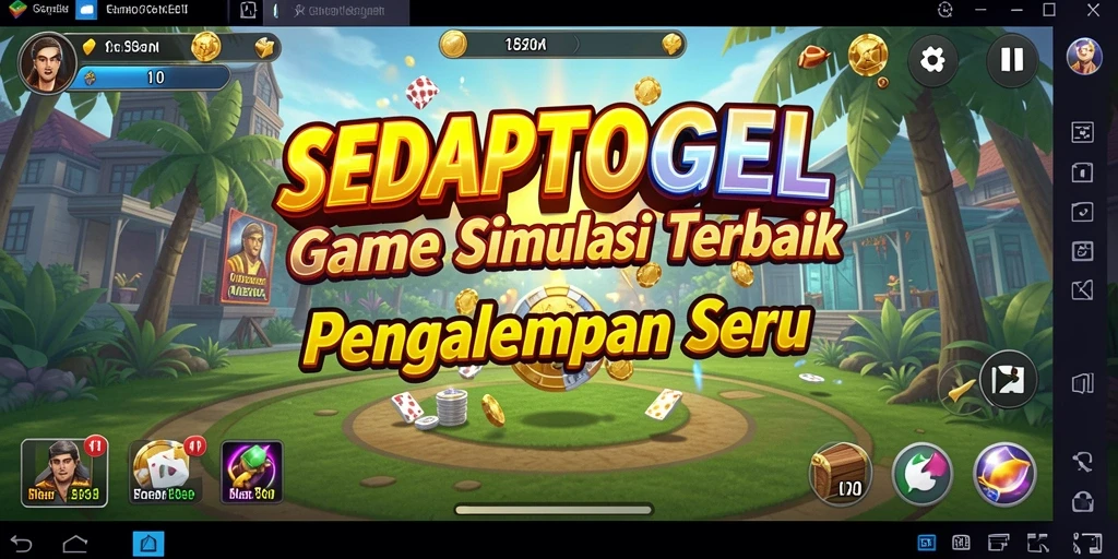 Tampilan gameplay menarik dari SEDAPTOGEL yang menampilkan misi dan interaksi.