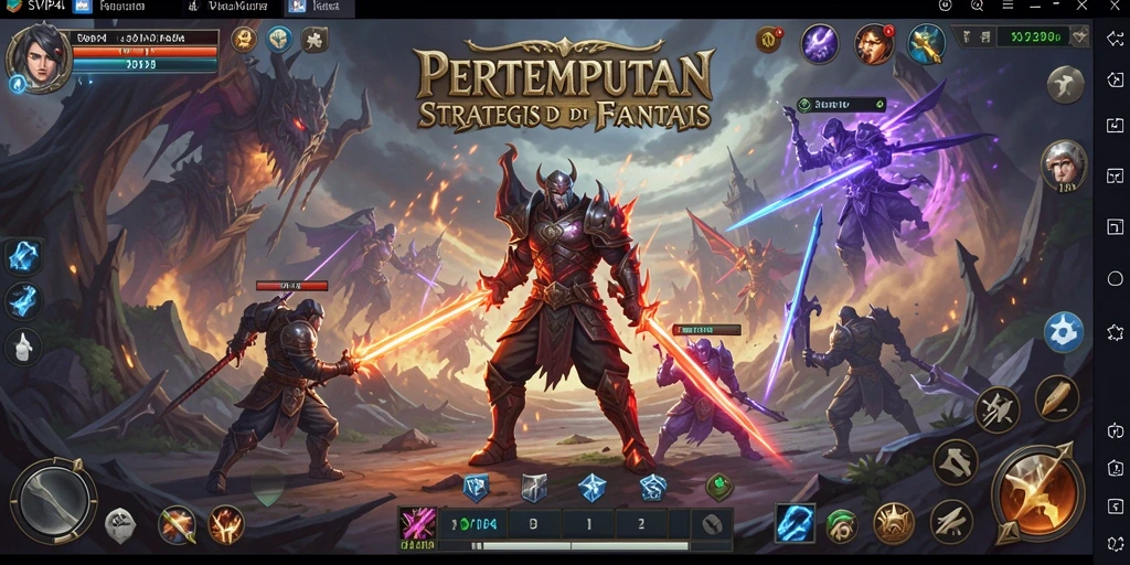 Tampilan gameplay menakjubkan dari SVIP4 dengan pertempuran strategis.