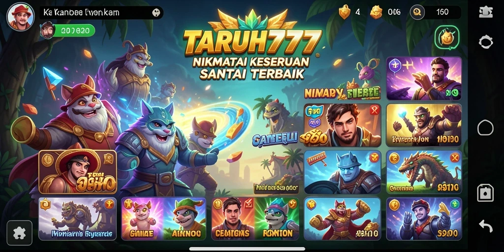 Tangkapan layar gameplay TARUH777 yang penuh warna dan seru.