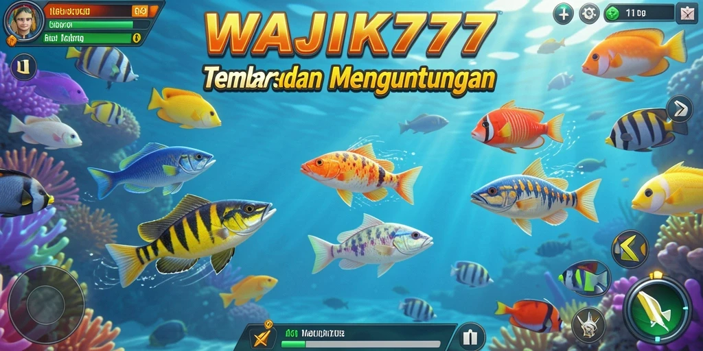 Gameplay seru WAJIK777 dengan aksi menembak ikan.