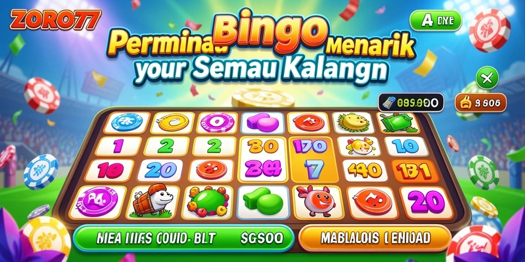 Tampilan gameplay ZORO77 yang seru dan interaktif dalam permainan Bingo.